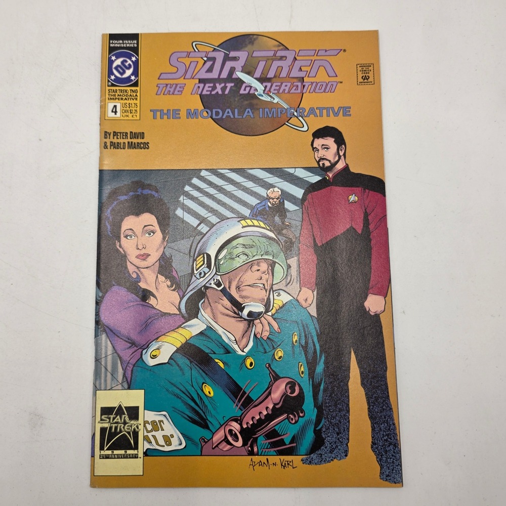 DC Comics Star Trek TNG Modala Imperative 4 Picard Riker 1991 Copper Age Sci-Fi